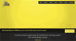 Desktop Screenshot of onecranesource.com