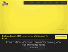Tablet Screenshot of onecranesource.com